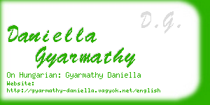 daniella gyarmathy business card